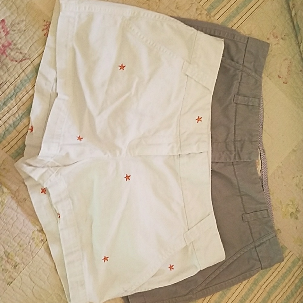 Two pairs of J crew shorts perfect for the spring